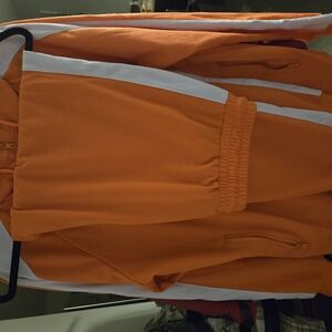 Orange and White Sweatpants